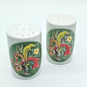 Berggren Traynor Scandinavian Rosemaling Salt & Pepper Shakers